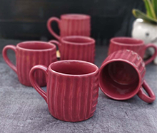 Wine color Ceramic Cups