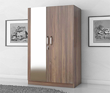 Specchio 2 Door Wardrobe in Seasons Dark Finish