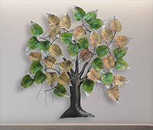 Iron Piple Tree Wall Decor