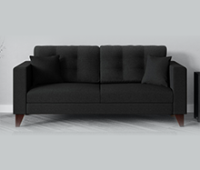 Alfredo 3 Seater Sofa in Charcoal Grey Colour
